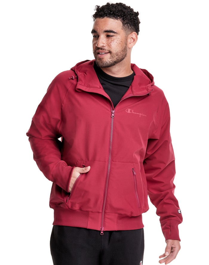 Champion Hoodie Heren - DonkerRood - Defender Series Full Zip ( 095163-IUD )